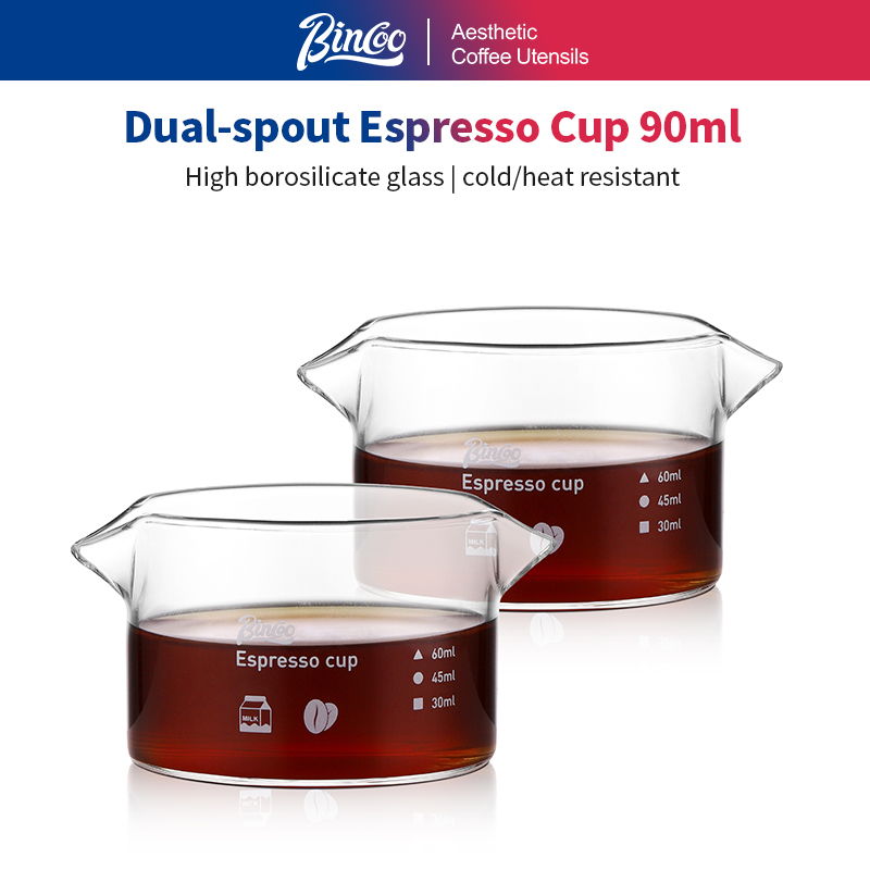 Espresso Shot Glass - BINCOO 90ml Copo de medição de