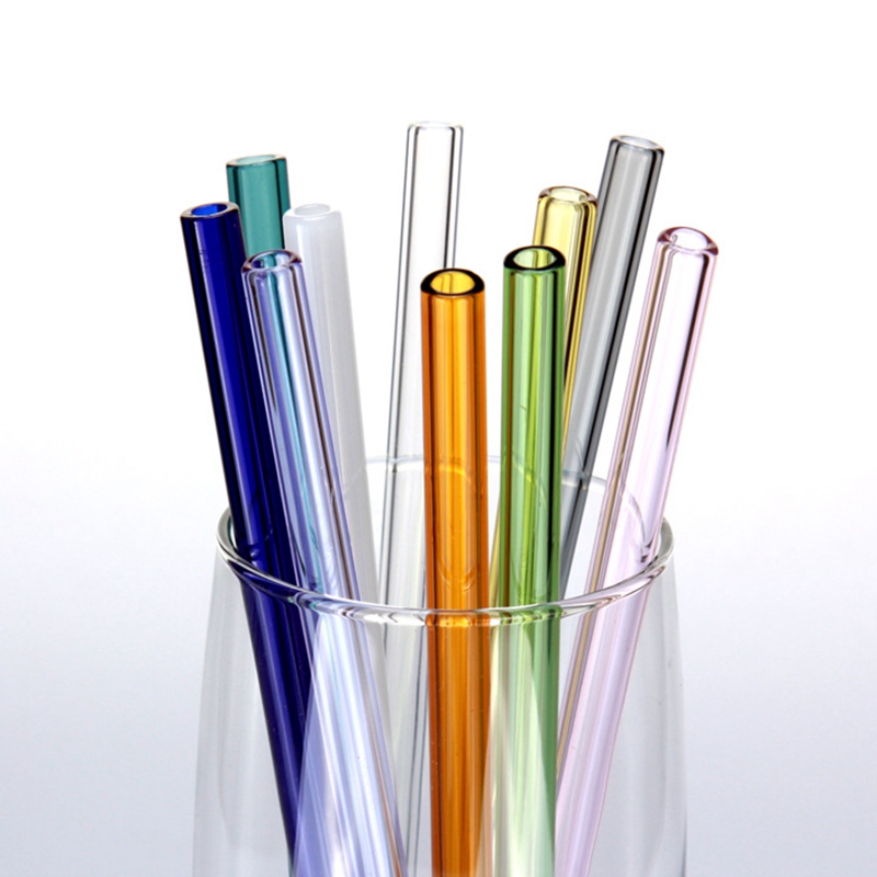Espresso Shot Glass - Palhinhas Coloridas, Vidro Alto Borosilicato, Palha