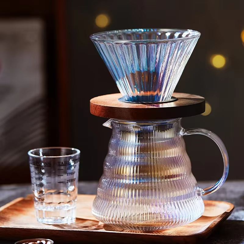 Colorido despeje sobre conjunt - Coffee Equipment Pour Over avaliação e preço