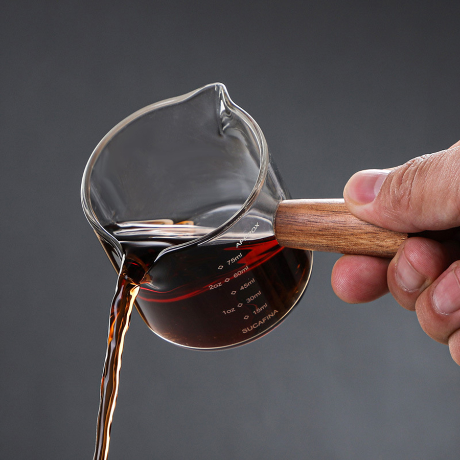 50-250ml alça de madeira copo  - Espresso Shot Glass avaliação e preço